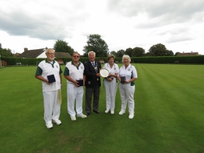 Mixed Four Winners from PB S Jewell, D Jewell, B Burbridge, D Sparrow with Terry Atkinson