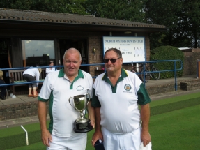 Officers Singles Winner Phil Russell WD and Runner-Up Steve Jewell PB