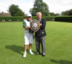 Richard Pearce PB winner of the Singles with Terry Atkinson